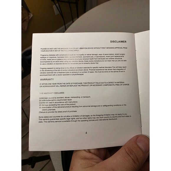 Massage Gun Deep Tissue Massager Fascia Massage Gun for Pain Relief Hand-Held El - Picture 9 of 16